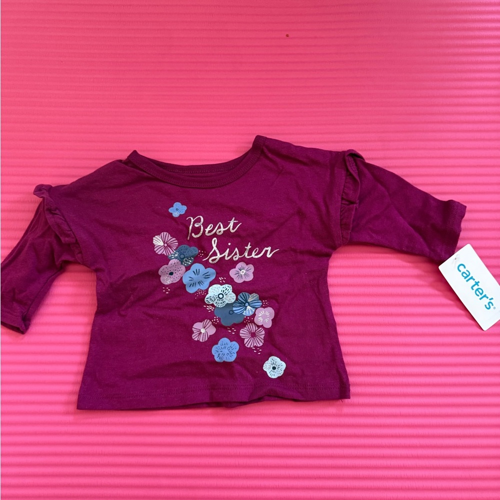 Carter's Purple Kids Shirt - Best Sister Design